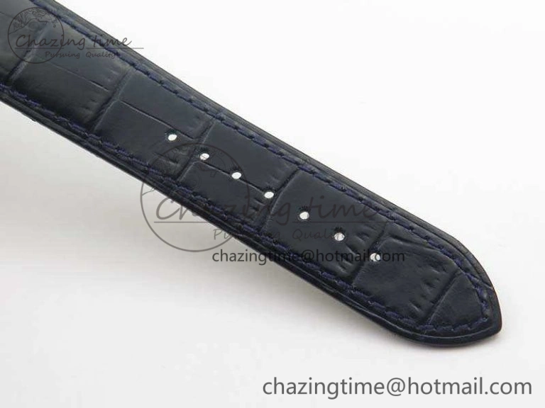 Chic Seamaster Edizione Venezia SS Best Edition Blue Dial On Leather Strap A 8121