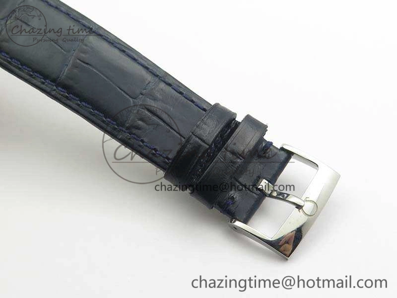 Chic Seamaster Edizione Venezia SS Best Edition Blue Dial On Leather Strap A 8121