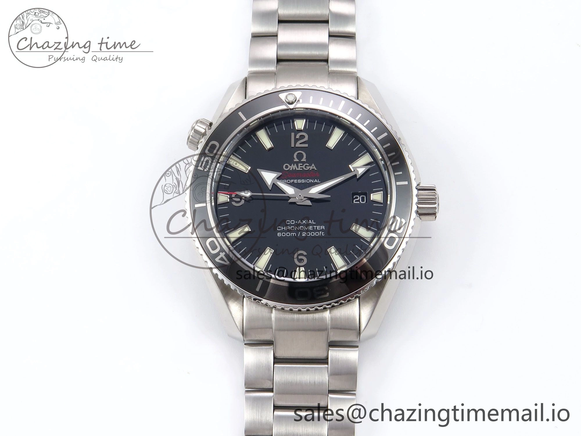 ModernLook Seamaster “LMPO” OMF 1:1 Best Edition Black Dial on SS Bracelet A 7703