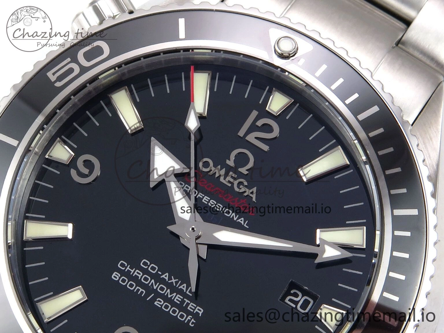 ModernLook Seamaster “LMPO” OMF 1:1 Best Edition Black Dial on SS Bracelet A 7703