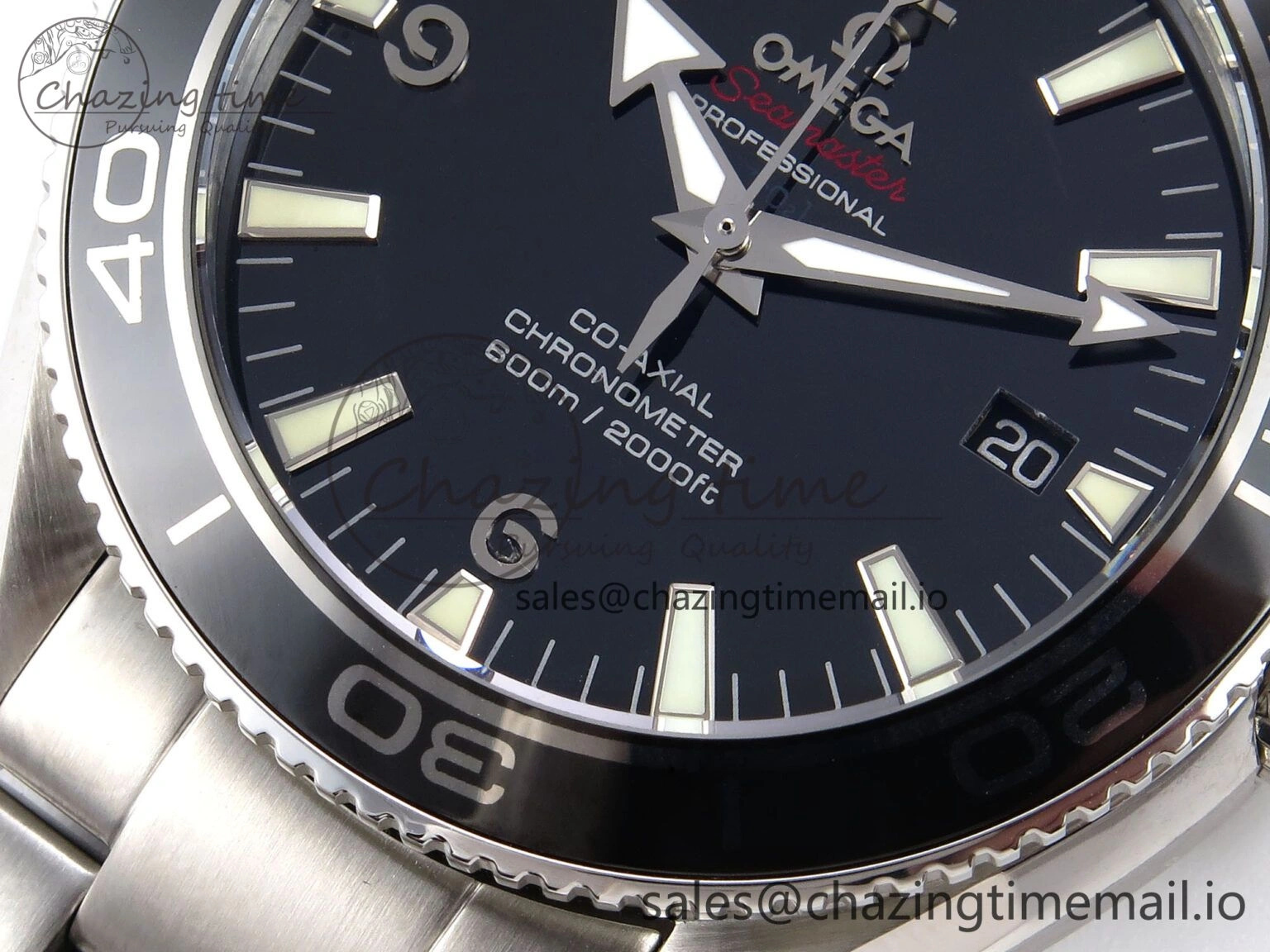 ModernLook Seamaster “LMPO” OMF 1:1 Best Edition Black Dial on SS Bracelet A 7703