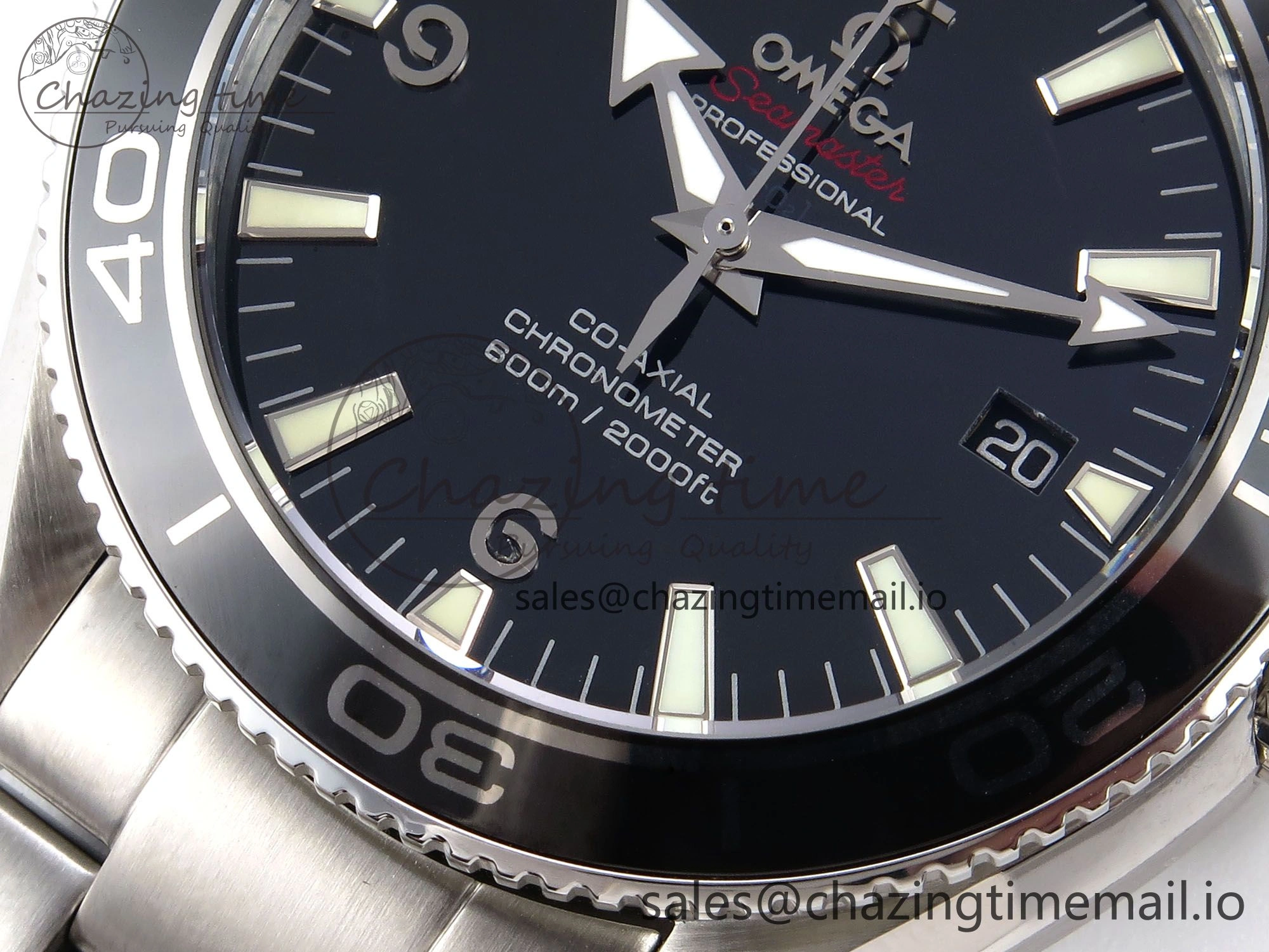 ModernLook Seamaster “LMPO” OMF 1:1 Best Edition Black Dial on SS Bracelet A 7703