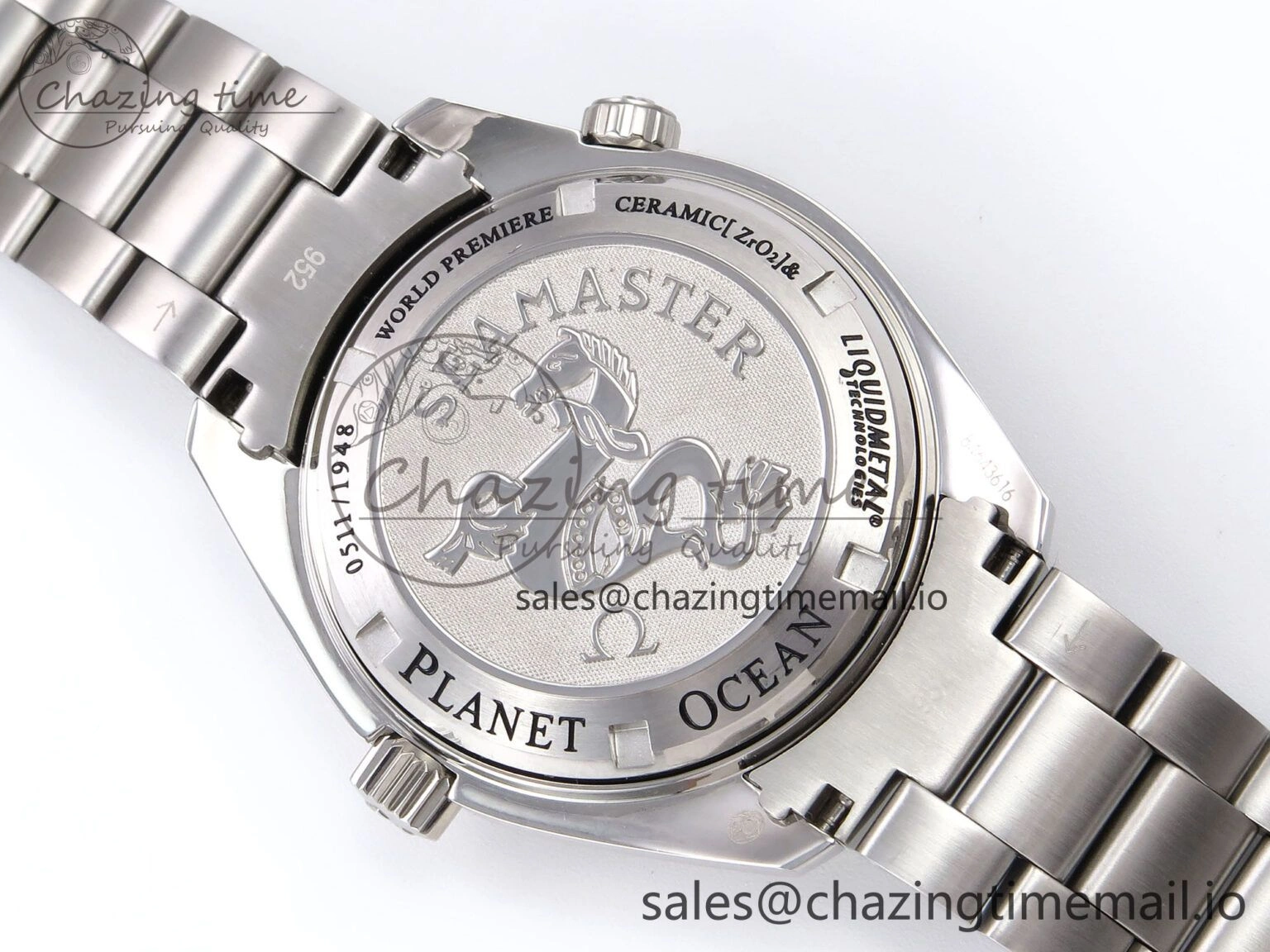 ModernLook Seamaster “LMPO” OMF 1:1 Best Edition Black Dial on SS Bracelet A 7703