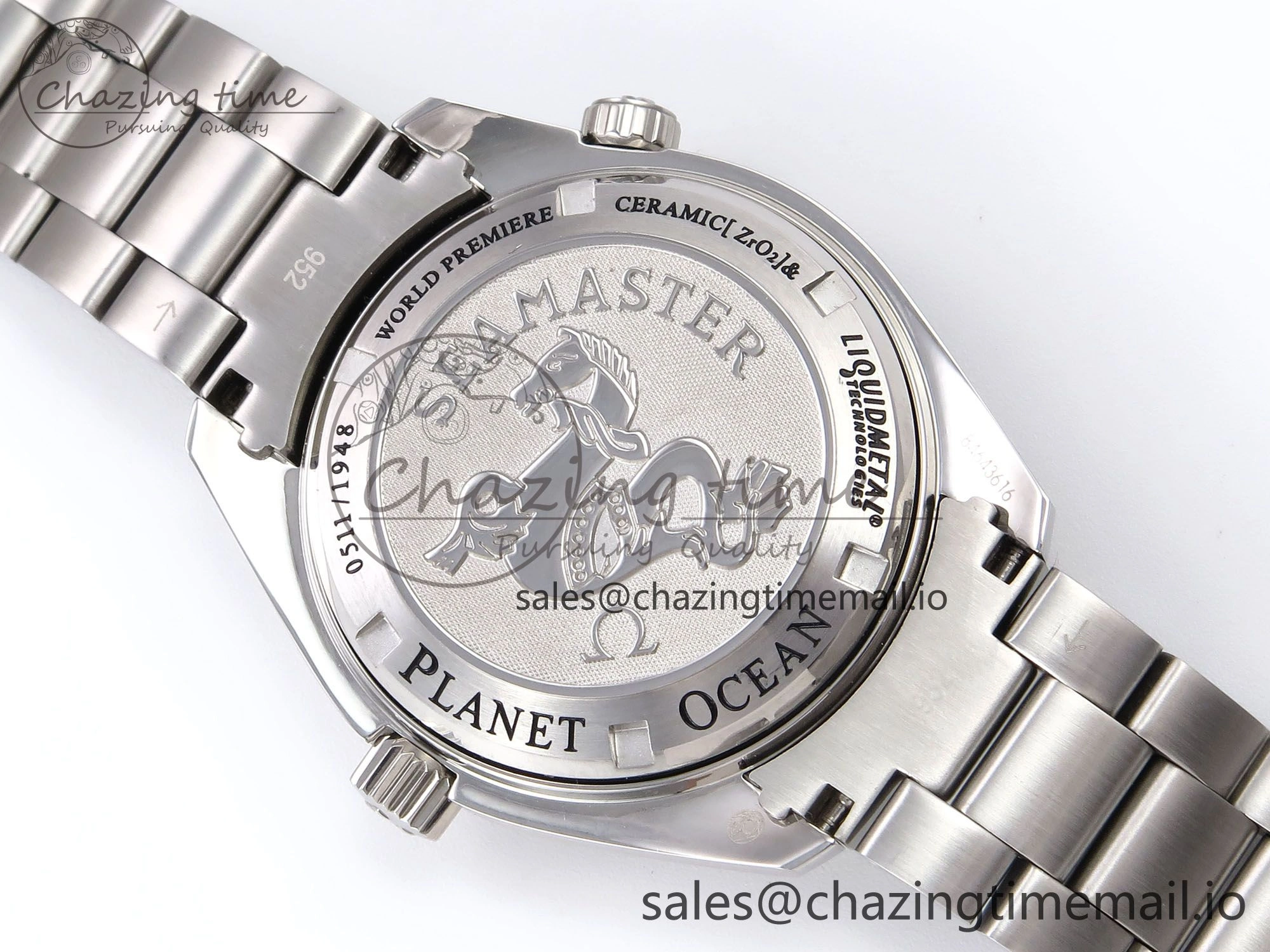 ModernLook Seamaster “LMPO” OMF 1:1 Best Edition Black Dial on SS Bracelet A 7703