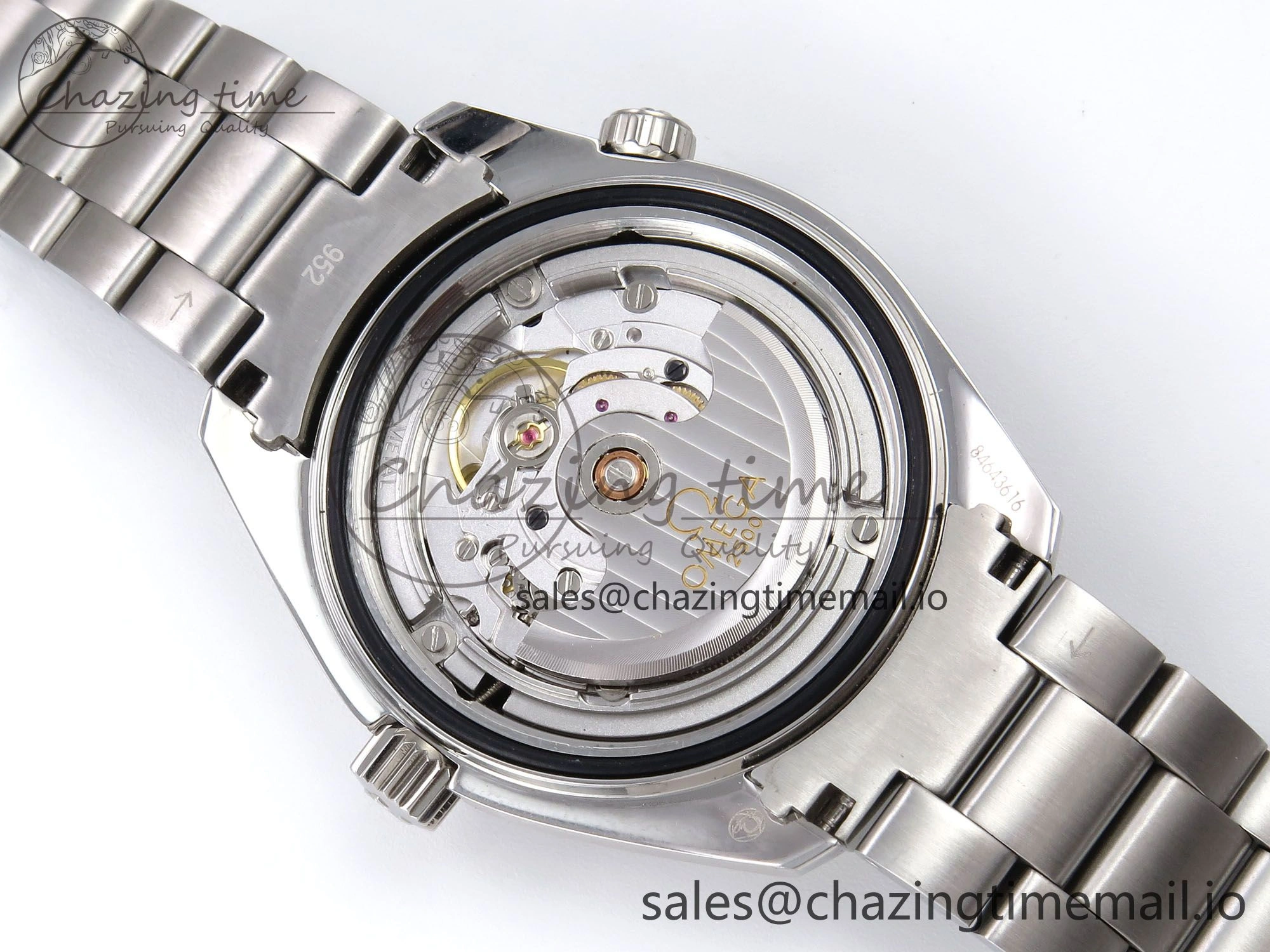 ModernLook Seamaster “LMPO” OMF 1:1 Best Edition Black Dial on SS Bracelet A 7703