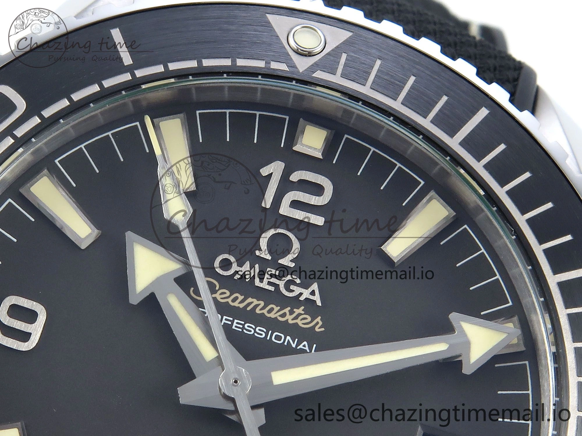 Seamaster Planet Ocean 600M 43.5mm SS SCF 1:1 Best Edition Black Bezel Black Dial on Black Rubber Strap A8900 Super Clone ZeroBulk 7665