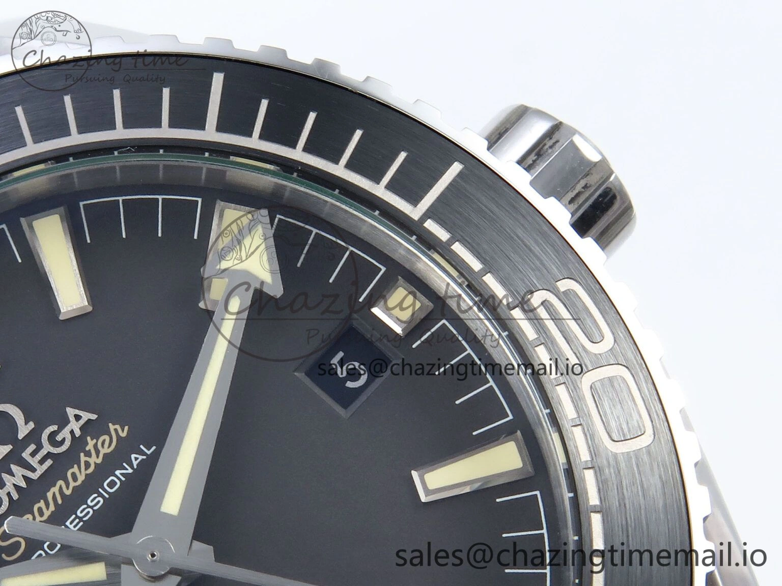 Seamaster Planet Ocean 600M 43.5mm SS SCF 1:1 Best Edition Black Bezel Black Dial on Black Rubber Strap A8900 Super Clone ZeroBulk 7665