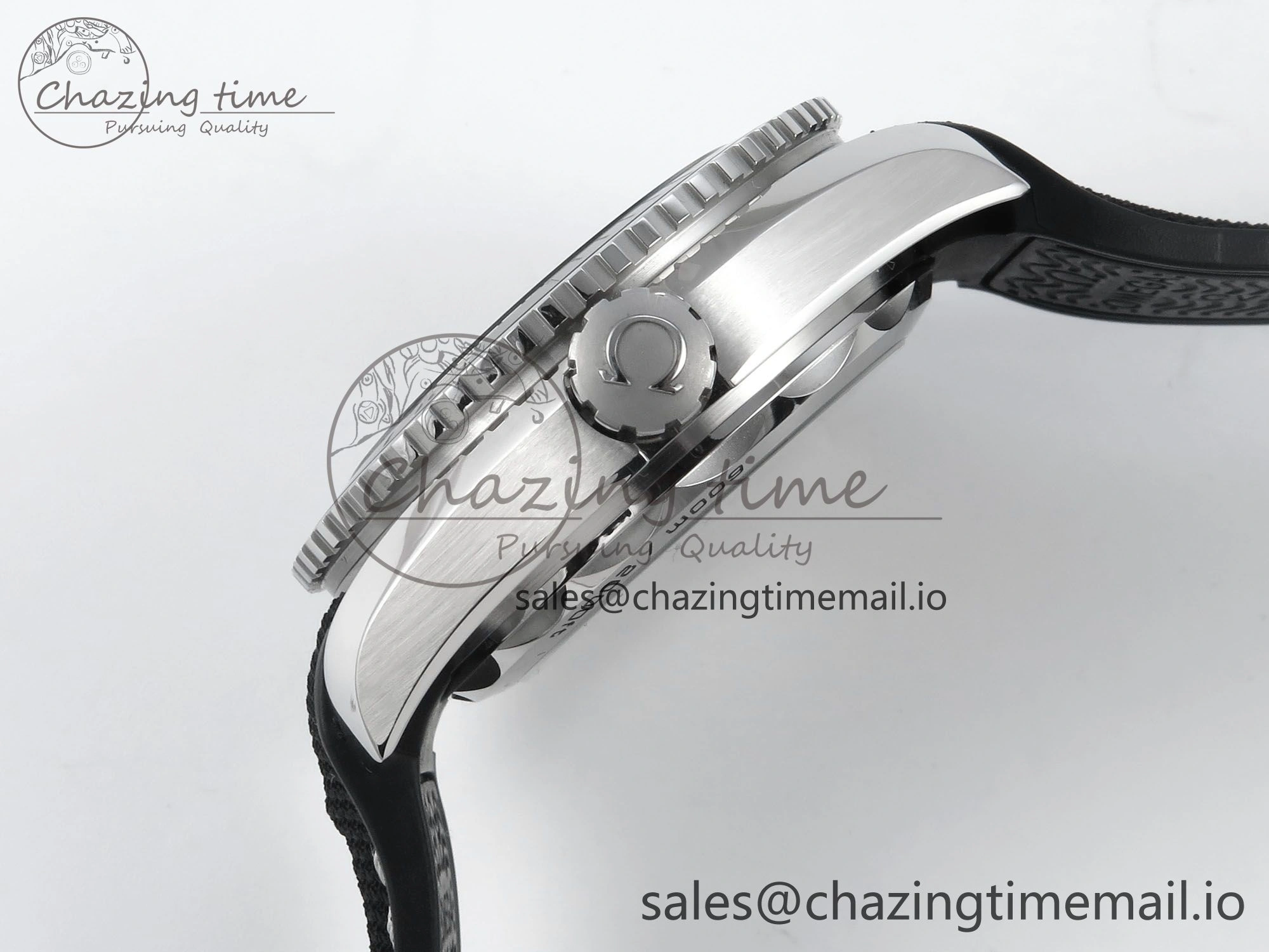 WellDesigned Seamaster Planet Ocean 600M 43.5mm SS SCF 1:1 Best Edition Black Bezel Black Dial on Black Rubber Strap A8900 Super Clone 7664