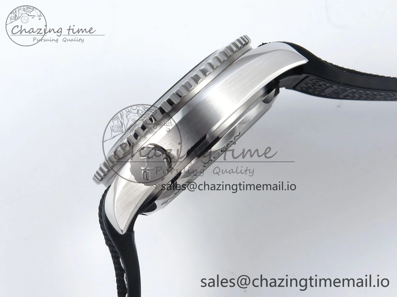 WellDesigned Seamaster Planet Ocean 600M 43.5mm SS SCF 1:1 Best Edition Black Bezel Black Dial on Black Rubber Strap A8900 Super Clone 7664