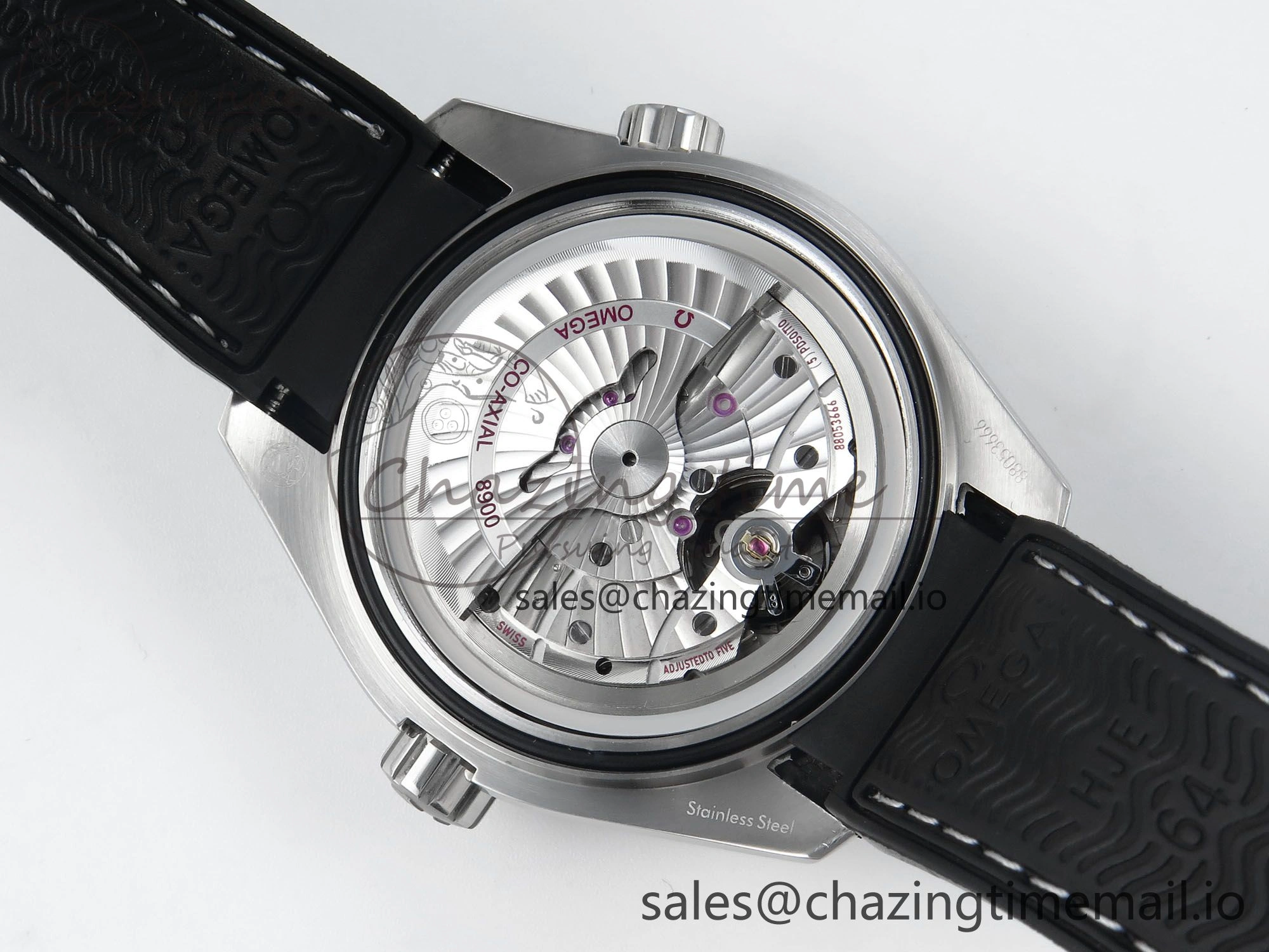 WellDesigned Seamaster Planet Ocean 600M 43.5mm SS SCF 1:1 Best Edition Black Bezel Black Dial on Black Rubber Strap A8900 Super Clone 7664