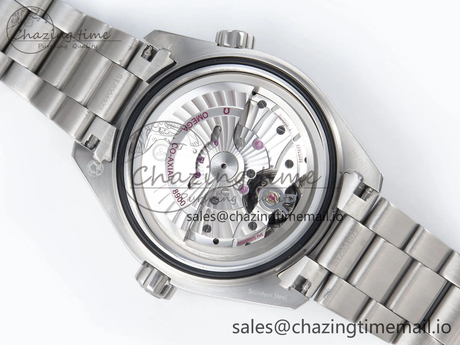UrbanStyle Seamaster Planet Ocean 600M 43.5mm SS SCF 1:1 Best Edition Black Bezel Black Dial on SS Bracelet A8900 Super Clone 7677