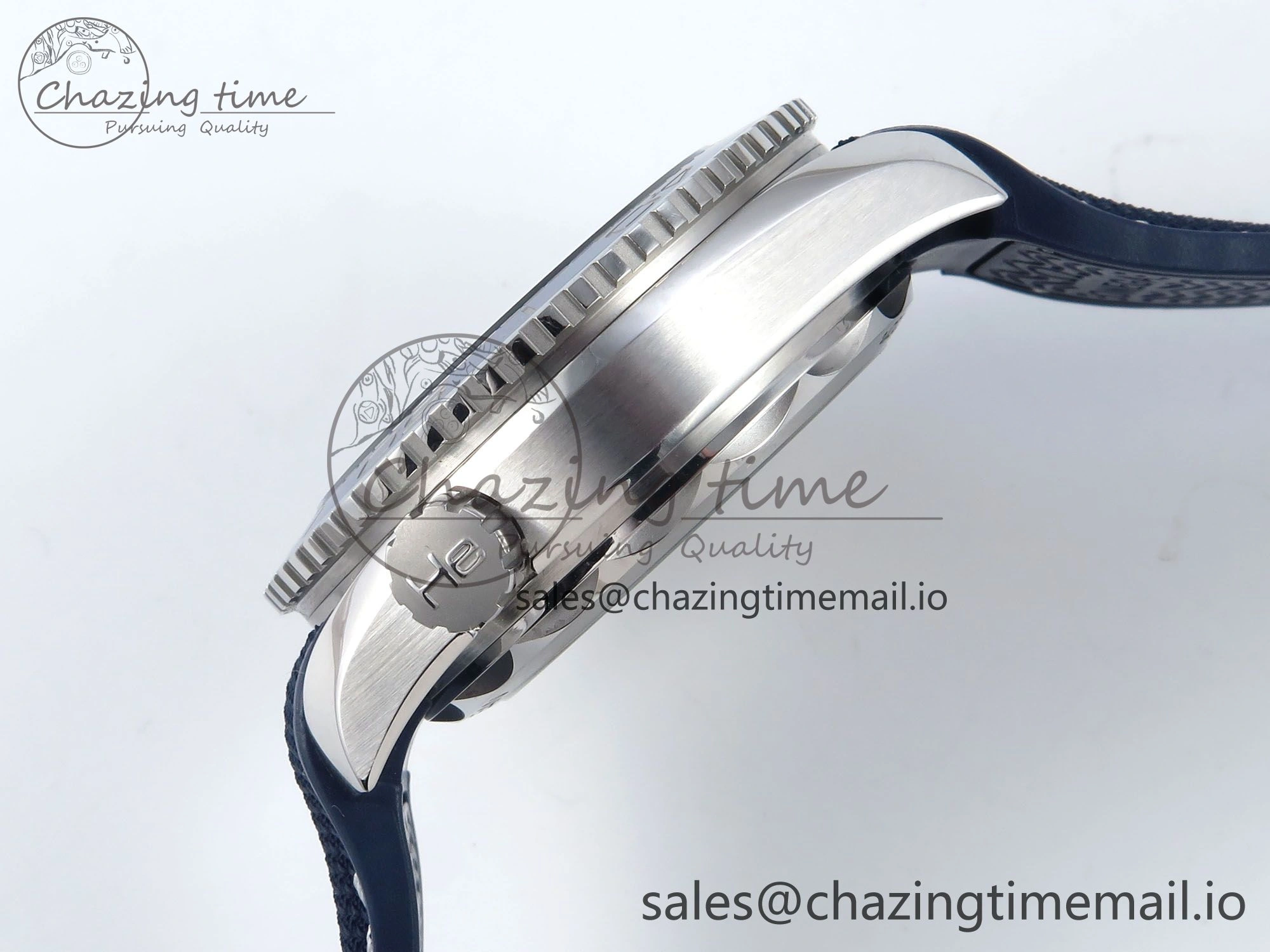 Trendsetting Seamaster Planet Ocean 600M 43.5mm SS SCF 1:1 Best Edition Blue Bezel Blue Dial on Blue Rubber Strap A8900 Super Clone 7672
