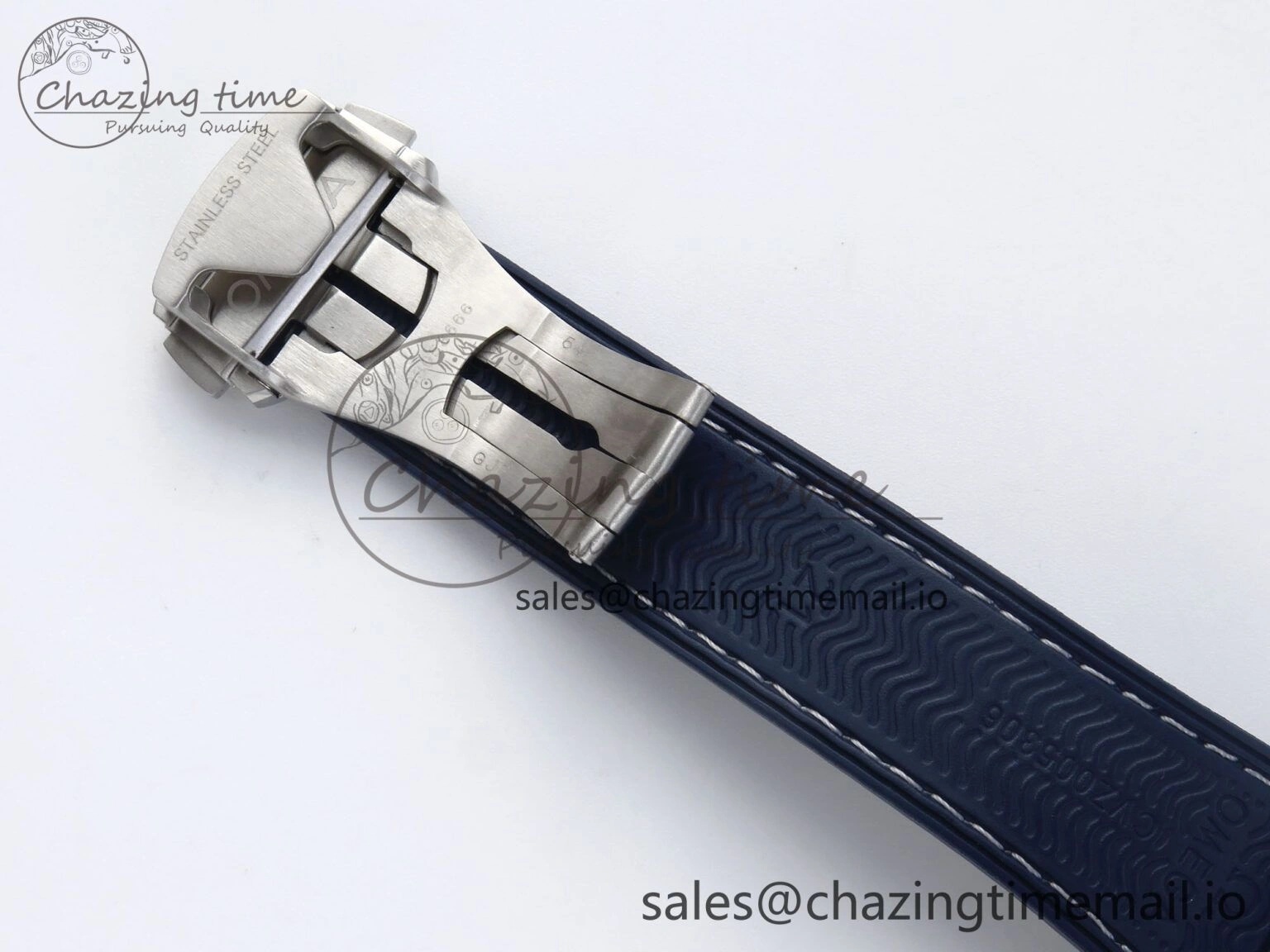 Trendsetting Seamaster Planet Ocean 600M 43.5mm SS SCF 1:1 Best Edition Blue Bezel Blue Dial on Blue Rubber Strap A8900 Super Clone 7672