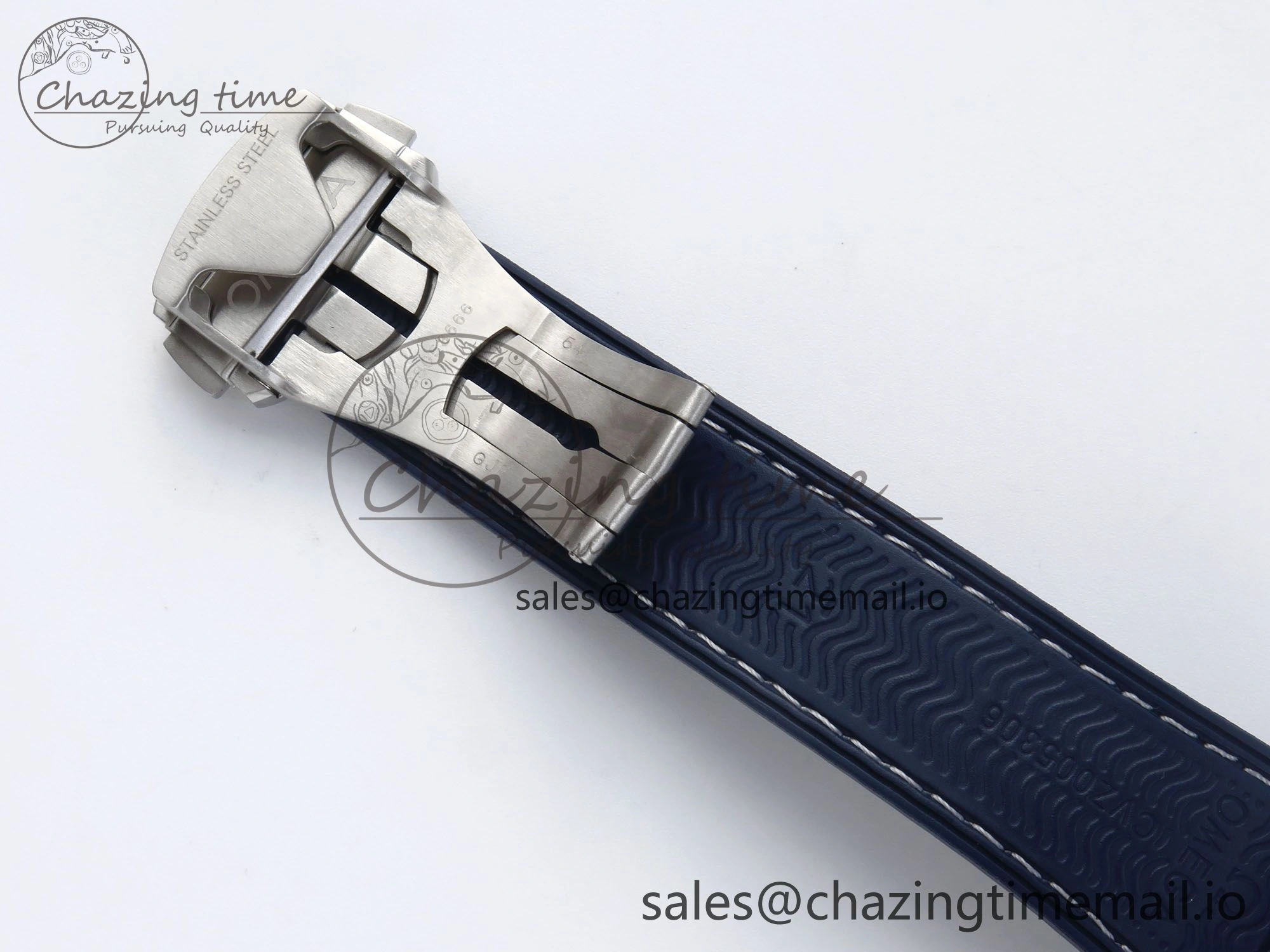 Trendsetting Seamaster Planet Ocean 600M 43.5mm SS SCF 1:1 Best Edition Blue Bezel Blue Dial on Blue Rubber Strap A8900 Super Clone 7672