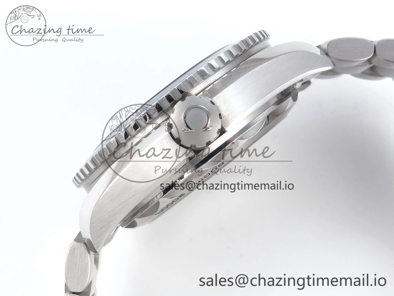 Functional Seamaster Planet Ocean 600M 43.5mm SS SCF 1:1 Best Edition Blue Dial on SS Bracelet A8900 Super Clone 7684