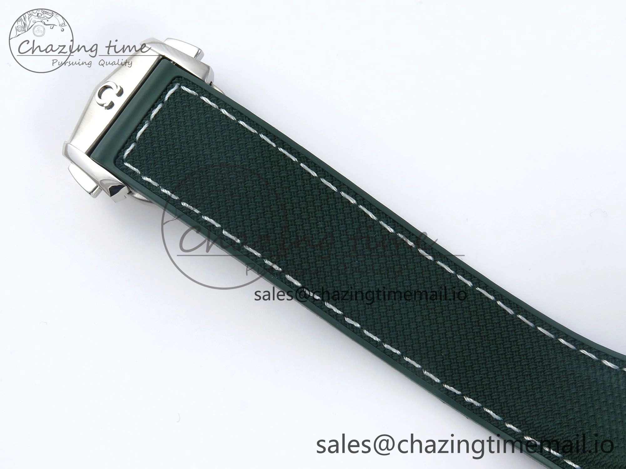 Seamaster Planet Ocean 600M 43.5mm SS SCF 1:1 Best Edition Green Bezel Gray Dial on Green Rubber Strap A8900 Super Clone Trendy 7666
