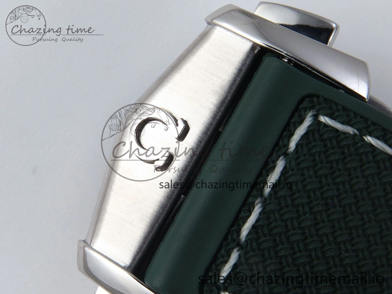 Seamaster Planet Ocean 600M 43.5mm SS SCF 1:1 Best Edition Green Bezel Gray Dial on Green Rubber Strap A8900 Super Clone Trendy 7666