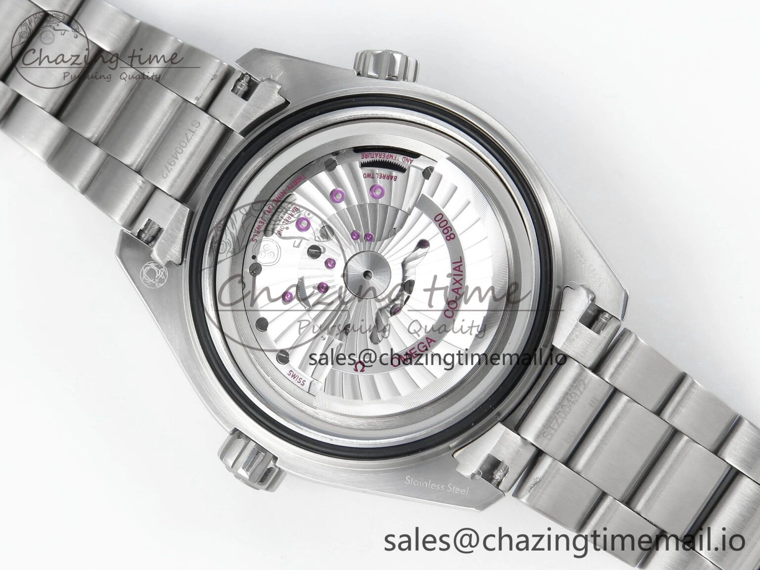 Seamaster Planet Ocean 600M 43.5mm SS SCF 1:1 Best Edition Green Bezel Gray Dial on SS Bracelet A8900 Super Clone FashionForward 7678
