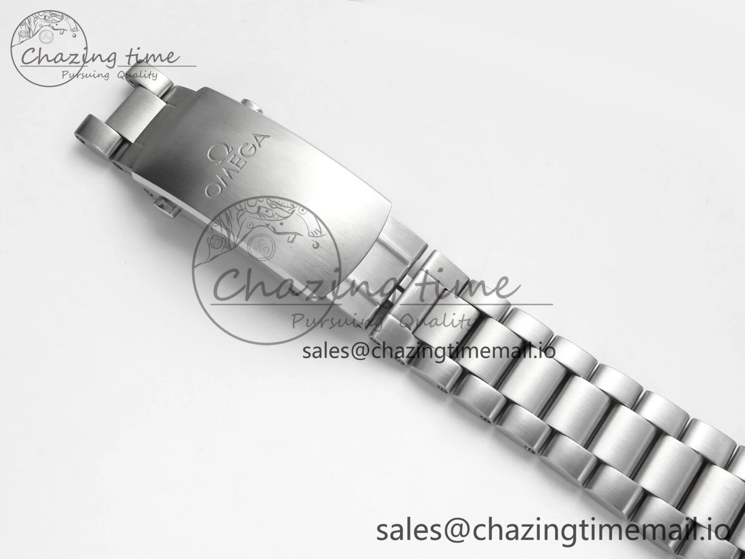 Seamaster Planet Ocean 600M 43.5mm SS SCF 1:1 Best Edition Green Bezel Gray Dial on SS Bracelet A8900 Super Clone FashionForward 7678