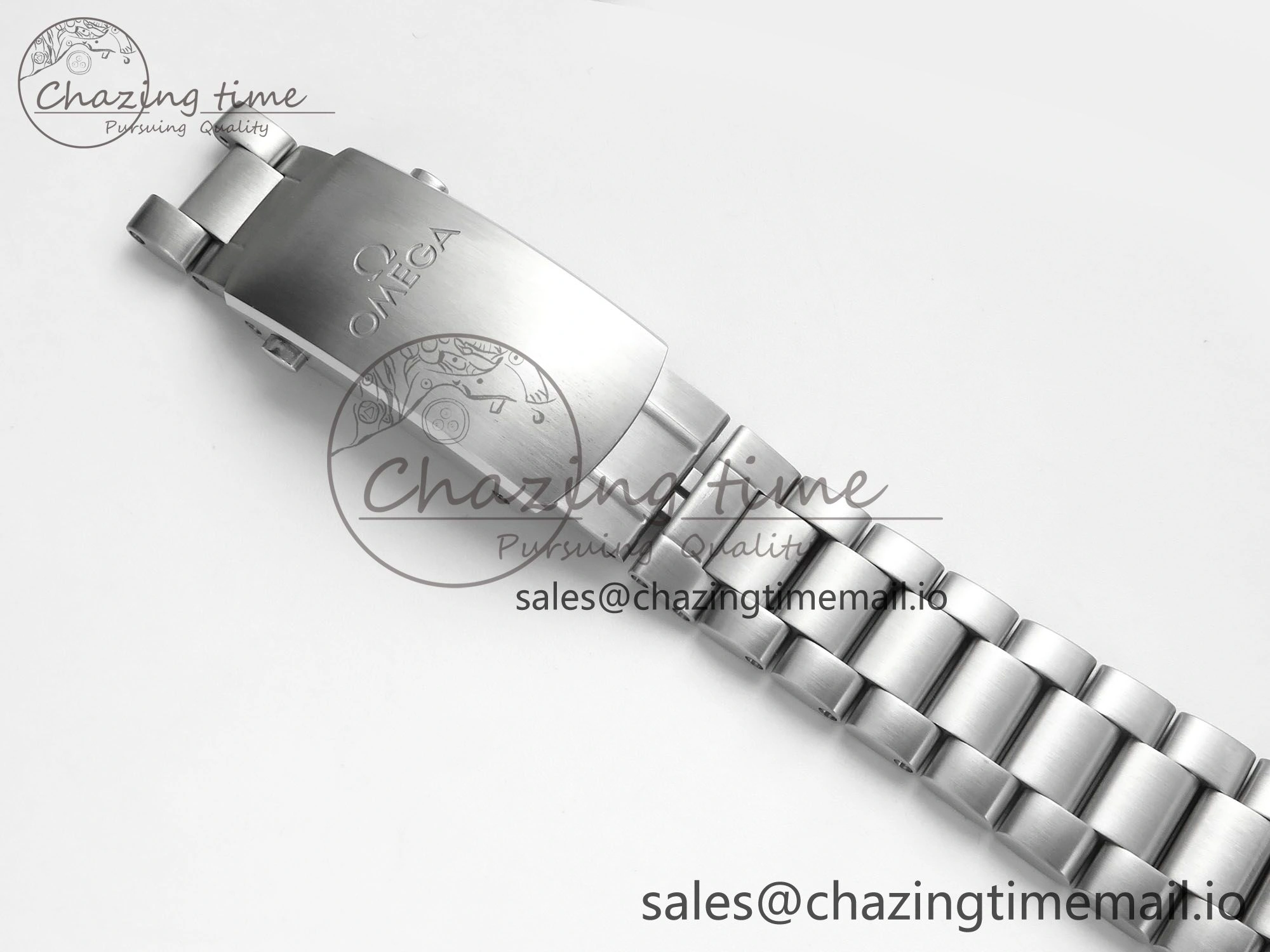 Seamaster Planet Ocean 600M 43.5mm SS SCF 1:1 Best Edition Green Bezel Gray Dial on SS Bracelet A8900 Super Clone FashionForward 7678
