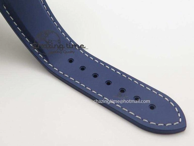 Seamaster Planet Ocean GMT 600M Blue Dial SS On Blue Rubber Strap A WrinkleFree 8278