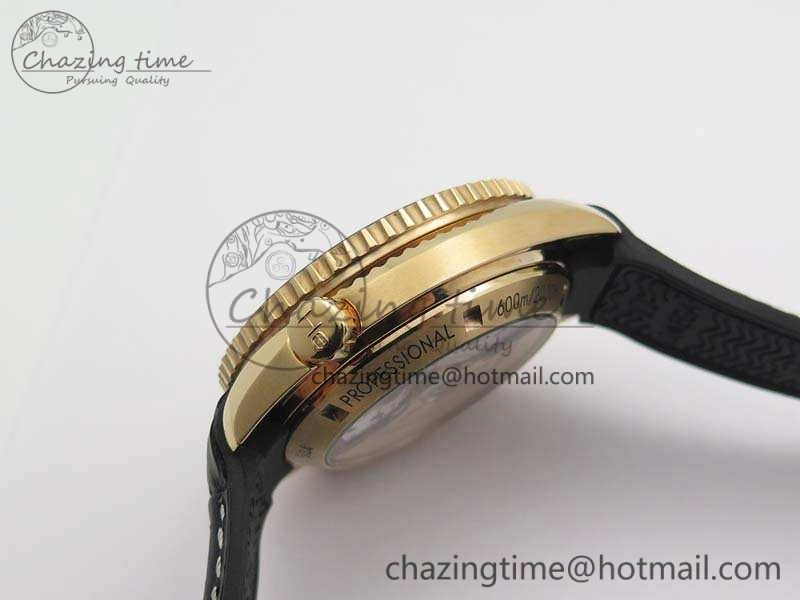 Seamaster Pro Chrono RG OM Best Edition Black Ceramic Black Dial On Gummy Strap A Practical 8128