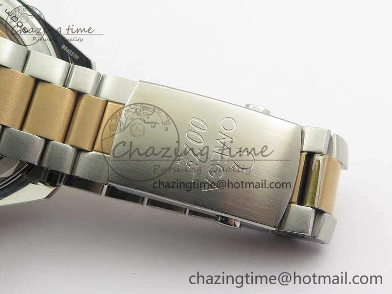 OnTrend Seamaster Pro Chrono SS RG OM Best Edition Blue Ceramic Blue Dial On SS RG Bracelet A 8129