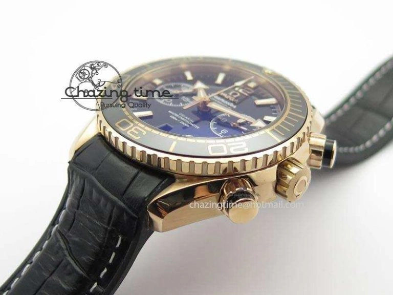 Affordable Seamaster Professional Chrono RG Black Ceramic Black Dial On Black Gummy Strap A 8214