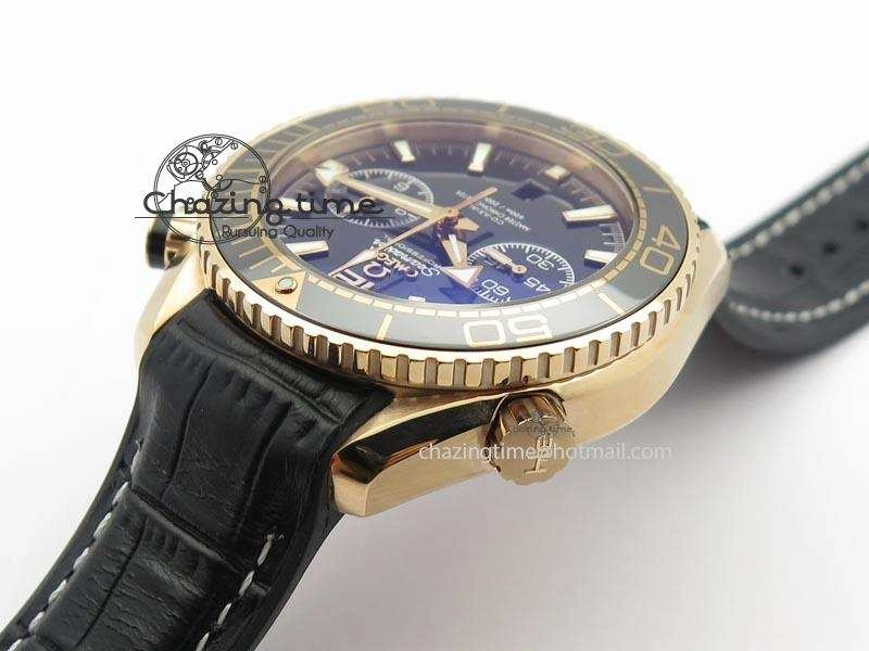 Affordable Seamaster Professional Chrono RG Black Ceramic Black Dial On Black Gummy Strap A 8214