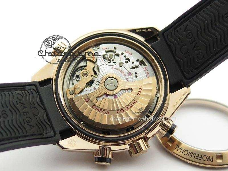 Affordable Seamaster Professional Chrono RG Black Ceramic Black Dial On Black Gummy Strap A 8214