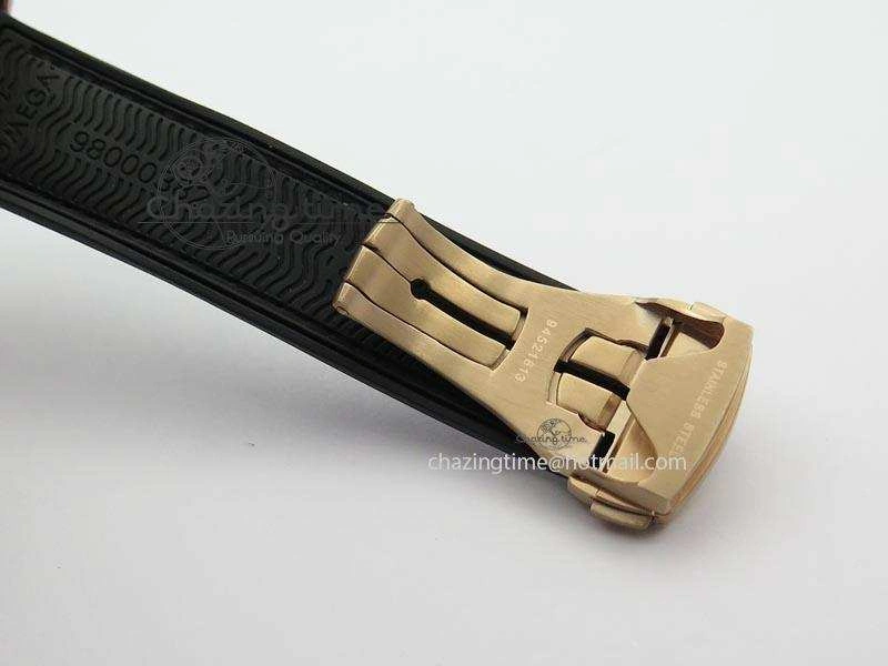 Affordable Seamaster Professional Chrono RG Black Ceramic Black Dial On Black Gummy Strap A 8214