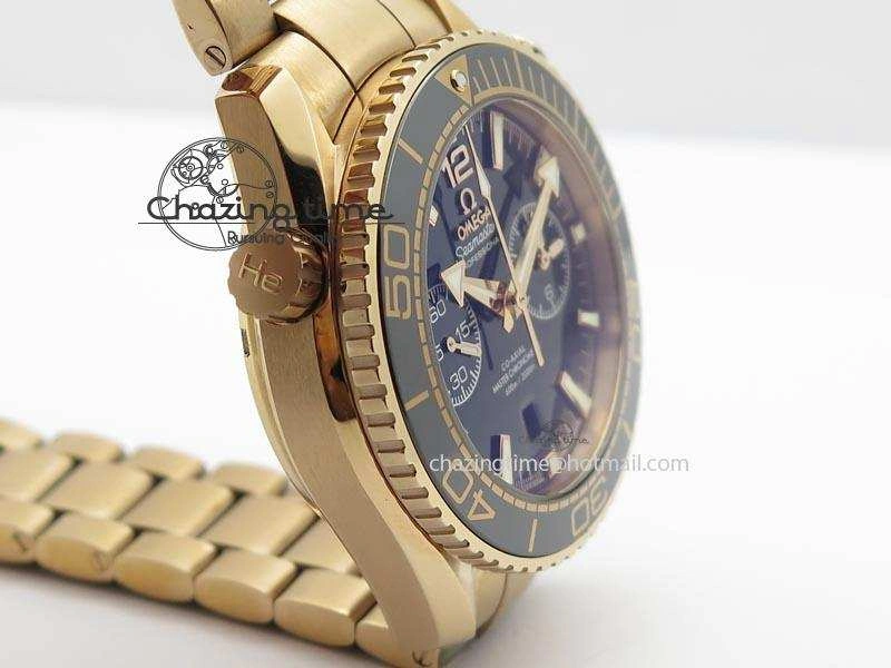 Seamaster Professional Chrono RG Black Ceramic Black Dial On RG Bracelet A EyeCatching 8212