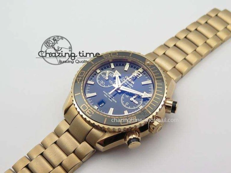 Seamaster Professional Chrono RG Black Ceramic Black Dial On RG Bracelet A EyeCatching 8212