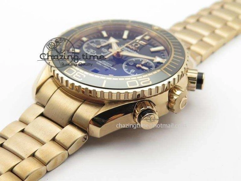 Seamaster Professional Chrono RG Black Ceramic Black Dial On RG Bracelet A EyeCatching 8212