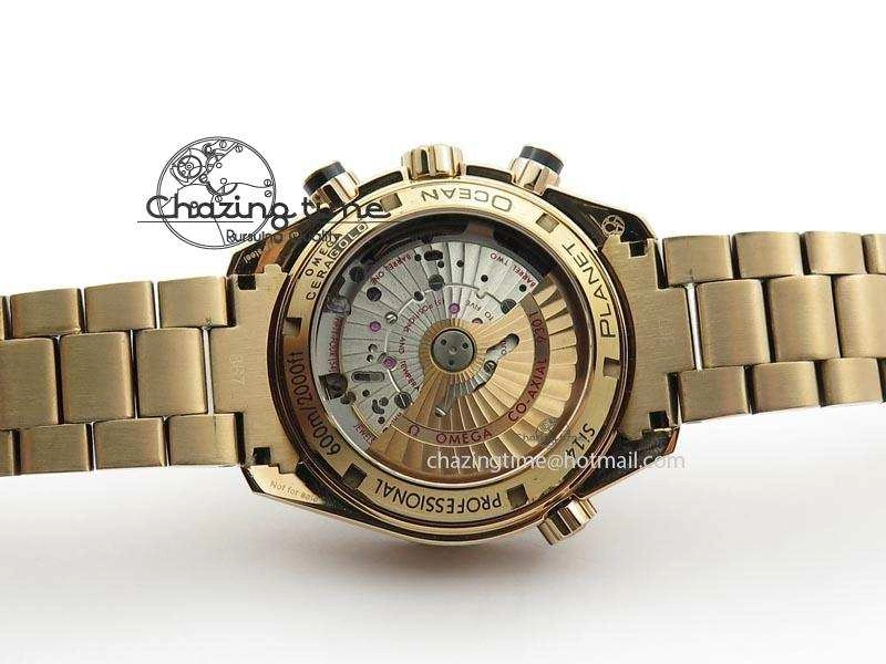 Seamaster Professional Chrono RG Black Ceramic Black Dial On RG Bracelet A EyeCatching 8212