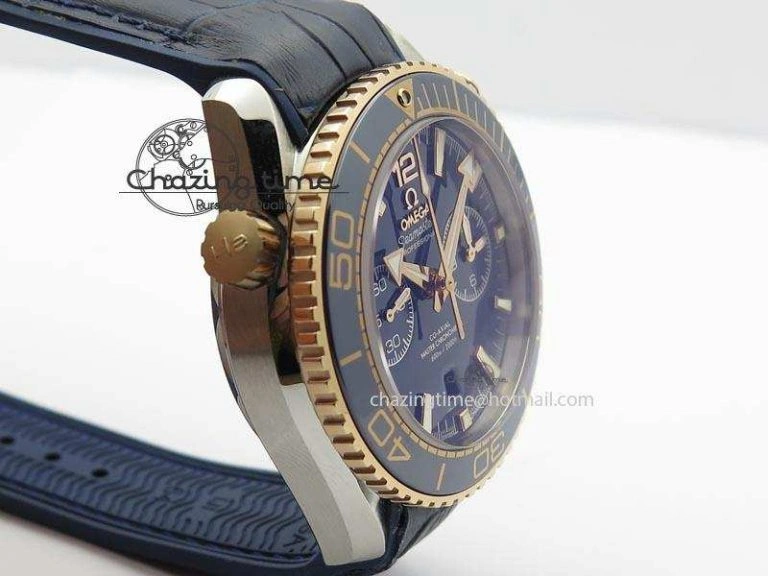 Seamaster Professional Chrono RG Blue Ceramic Blue Dial On Blue Gummy Strap A Colorful 8213