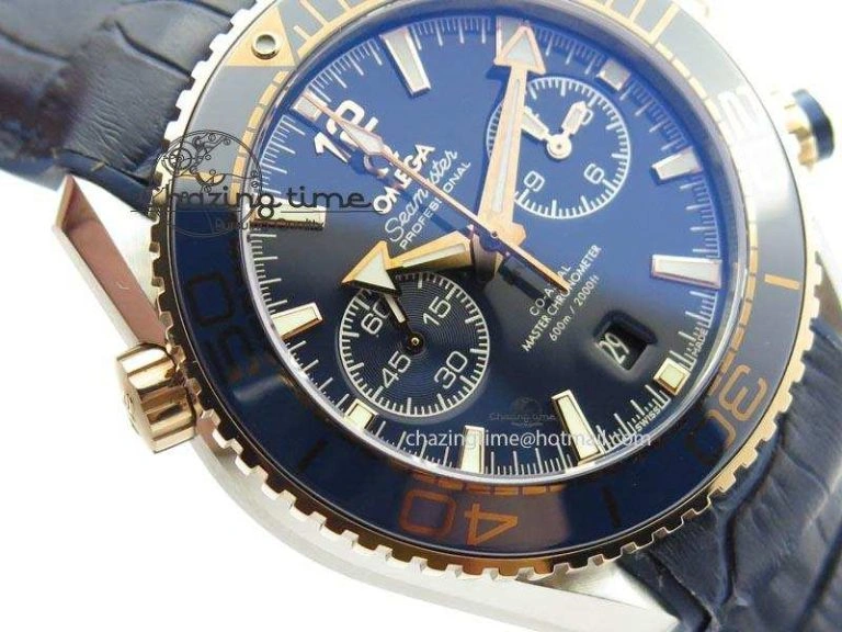 Seamaster Professional Chrono RG Blue Ceramic Blue Dial On Blue Gummy Strap A Colorful 8213