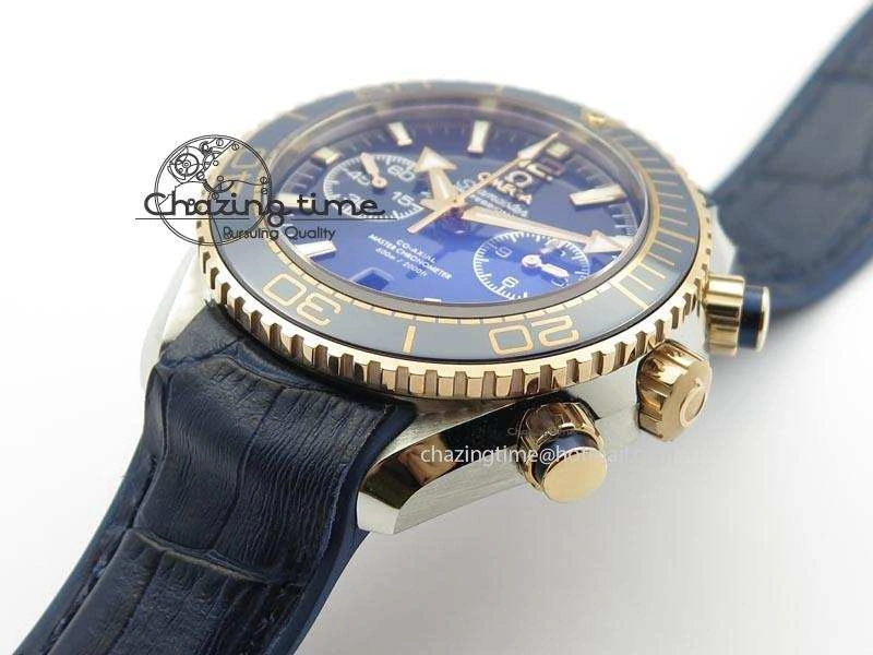 Seamaster Professional Chrono RG Blue Ceramic Blue Dial On Blue Gummy Strap A Colorful 8213