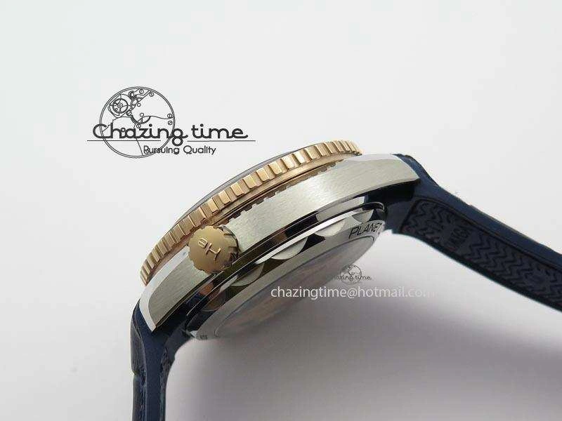 Seamaster Professional Chrono RG Blue Ceramic Blue Dial On Blue Gummy Strap A Colorful 8213