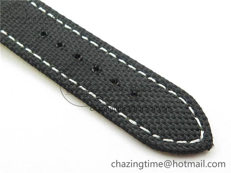 EyeCatching Seawolf 45mm SS B50 1:1 BestEdition SuperLumed Yellow Dial Black Sticks Markers on Black Nylon Strap A2824(SuperThick Crystal) 5560