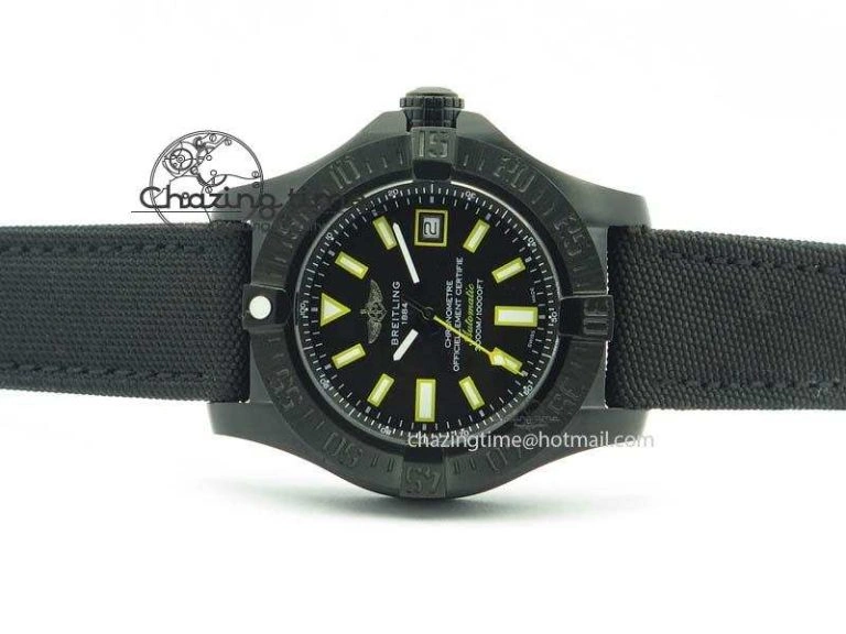 Seawolf DLC Best Edition Superlumed Black Dial On Nylon Strap A2836 (Super Thick Crystal) Efficient 5750