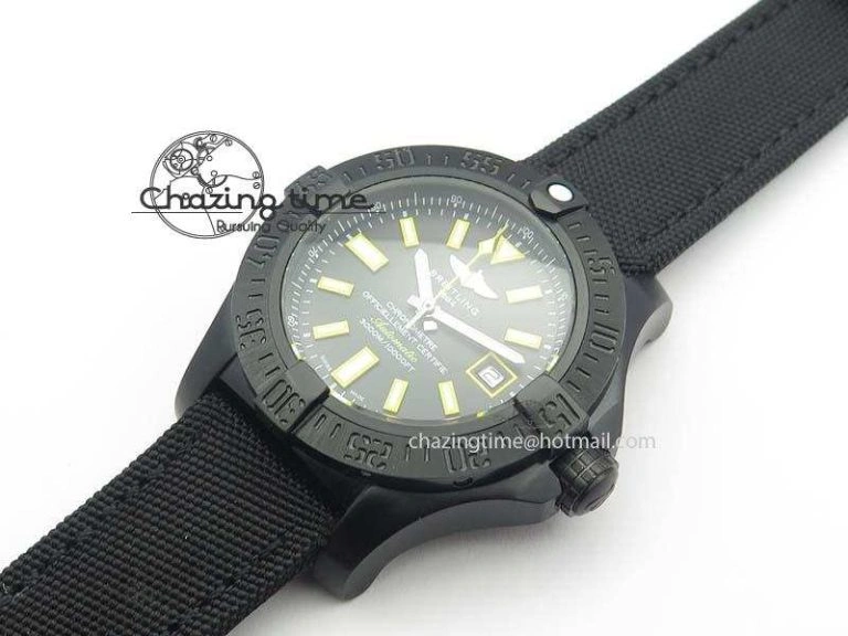Seawolf DLC Best Edition Superlumed Black Dial On Nylon Strap A2836 (Super Thick Crystal) Efficient 5750