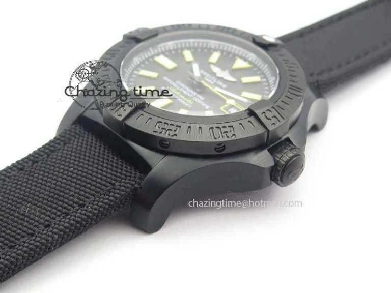 Seawolf DLC Best Edition Superlumed Black Dial On Nylon Strap A2836 (Super Thick Crystal) Efficient 5750