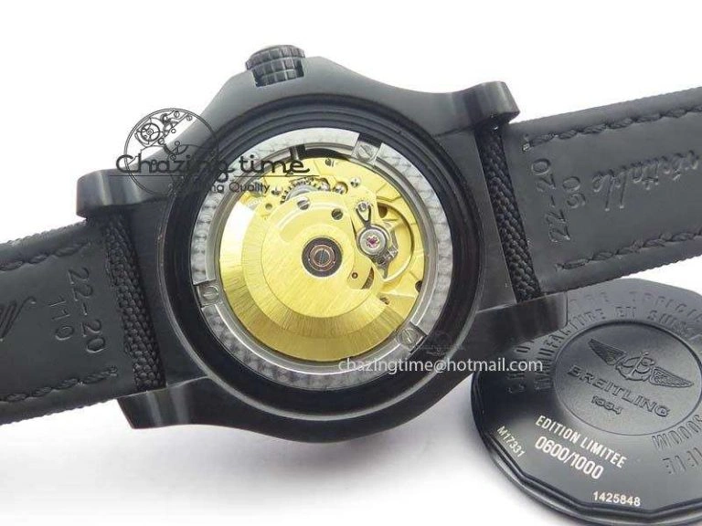 Seawolf DLC Best Edition Superlumed Black Dial On Nylon Strap A2836 (Super Thick Crystal) Efficient 5750