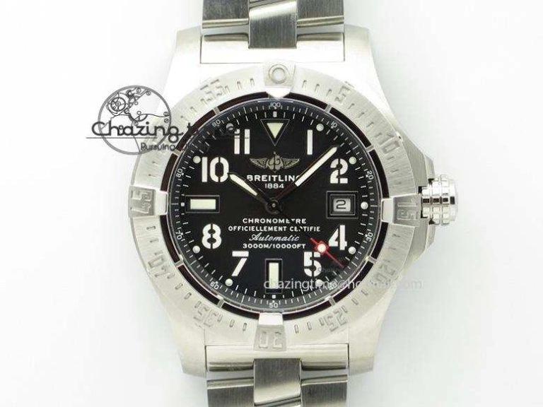 Resilient Seawolf H-Maker Best Edition Black Dial On SS Bracelet A 5784