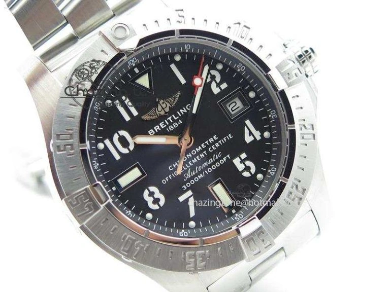 Resilient Seawolf H-Maker Best Edition Black Dial On SS Bracelet A 5784