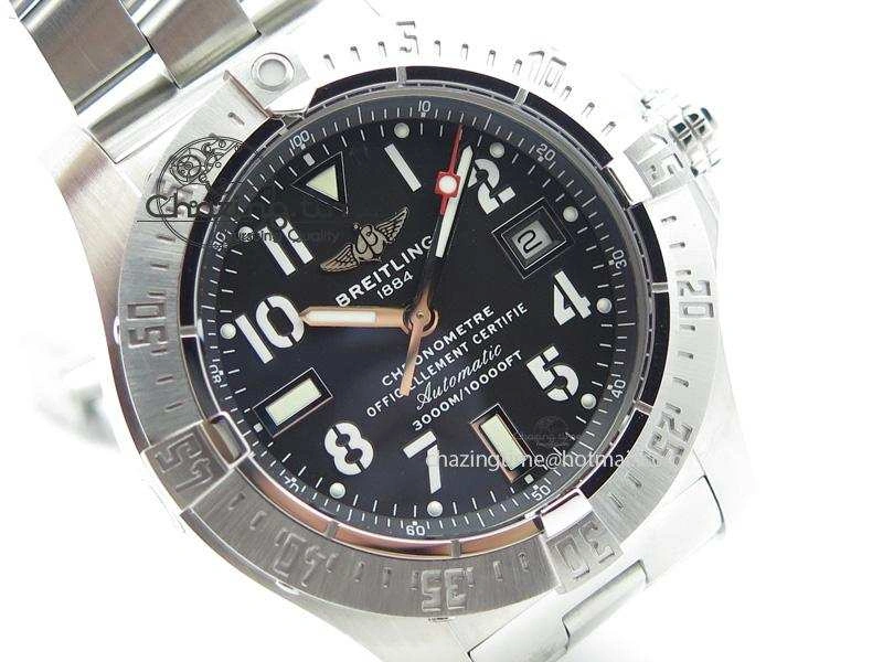 Resilient Seawolf H-Maker Best Edition Black Dial On SS Bracelet A 5784
