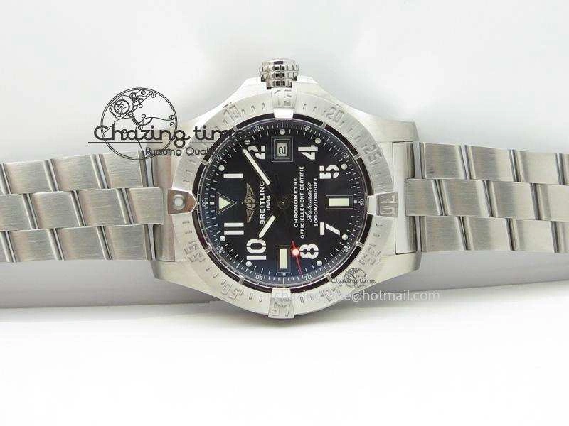 Resilient Seawolf H-Maker Best Edition Black Dial On SS Bracelet A 5784
