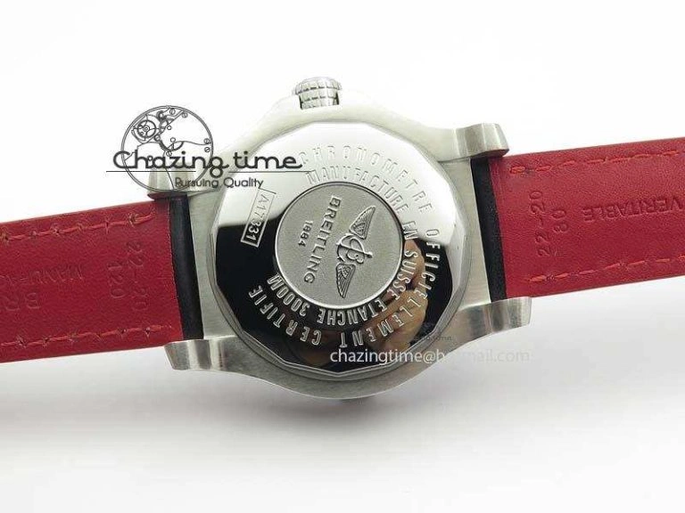 Seawolf SS 1:1 Best Edition Superlumed Black Numeral Dial On Leather Strap A UrbanStyle 5756