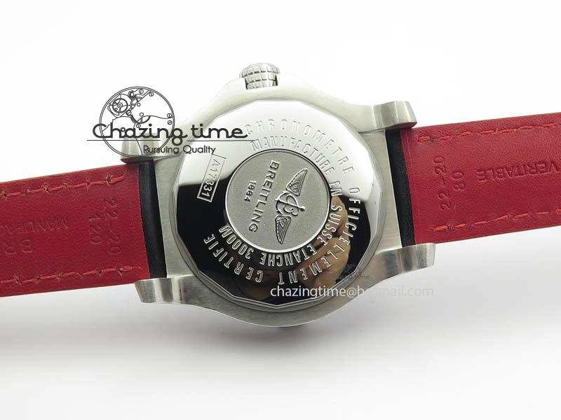 Seawolf SS 1:1 Best Edition Superlumed Black Numeral Dial On Leather Strap A UrbanStyle 5756
